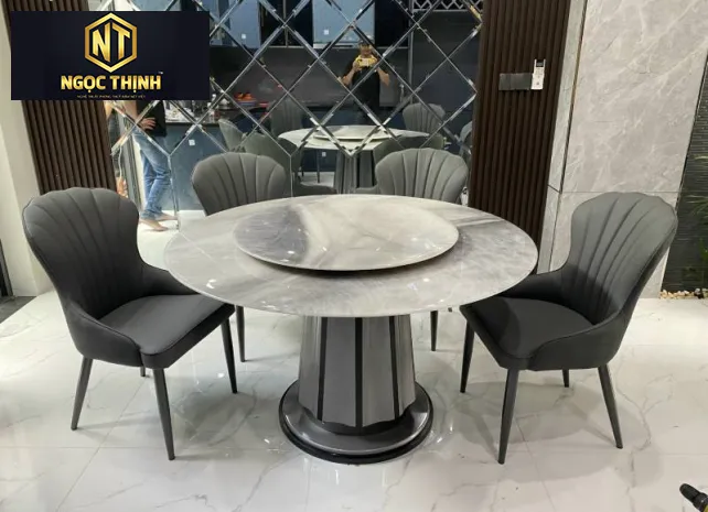 BỘ BÀN ĂN TRÒN HIỆN ĐẠI SANG TRỌNG